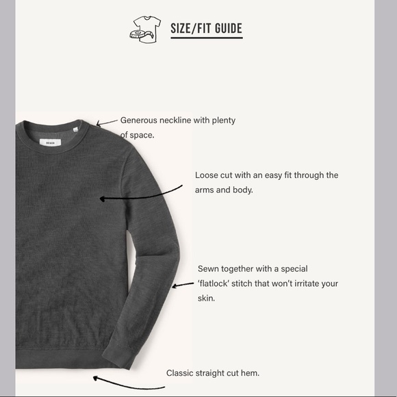 NWT Buck Mason Olive Double Slub Sweatshirt - Picture 4 of 6